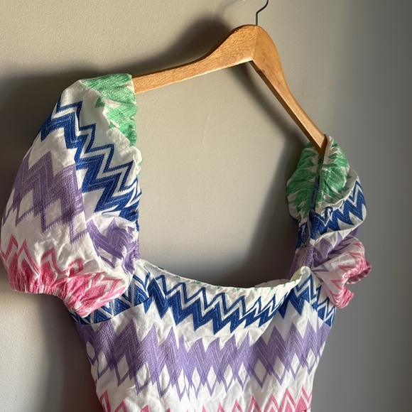 NEW Anthologie Yumi Kim Eliza Embroidered Top in Carnival Large - Picture 7 of 11